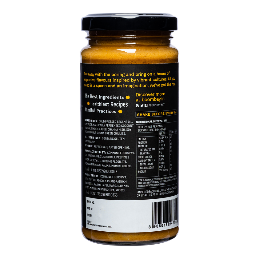 Boombay Miso Ginger Stir Fry Sauce Greend The Vegan Store